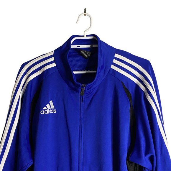 Adidas Men’s Retro Original Stripe Blue Full Zip Track Jacket - Picture 2 of 8